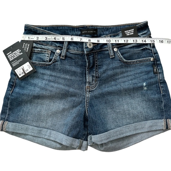Silver Jeans Suki Short Curvy Fit Mid Rise, size 27 - Picture 4 of 5